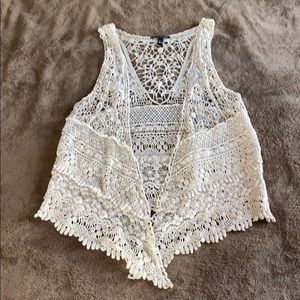 FANG lace tank top vest
